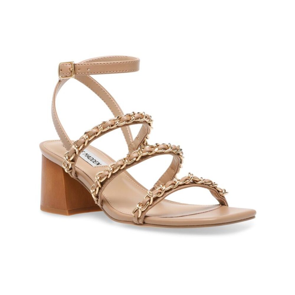 Steve Madden Tan Chain Strap Sandals